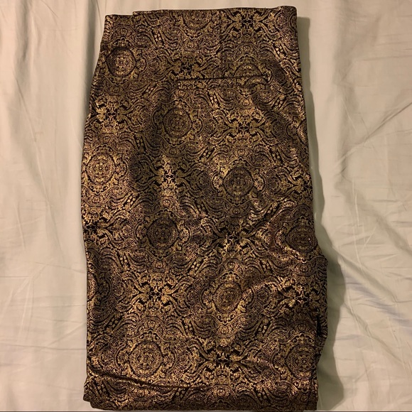 Alfani gold print black dress pants - Picture 4 of 4